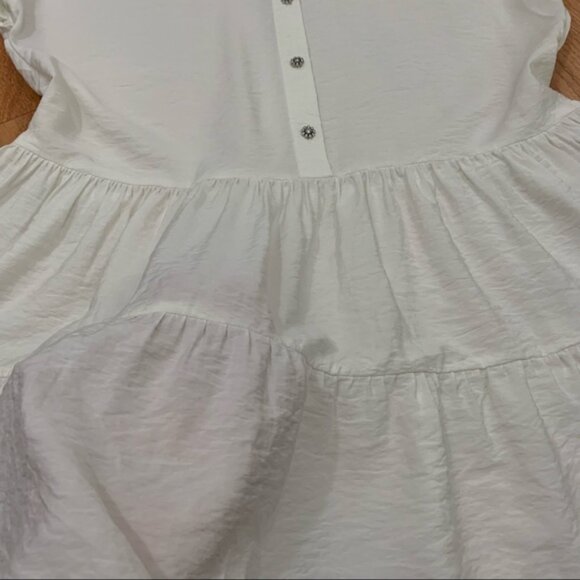 Zara extured iered hite cru ress - Picture 12 of 15